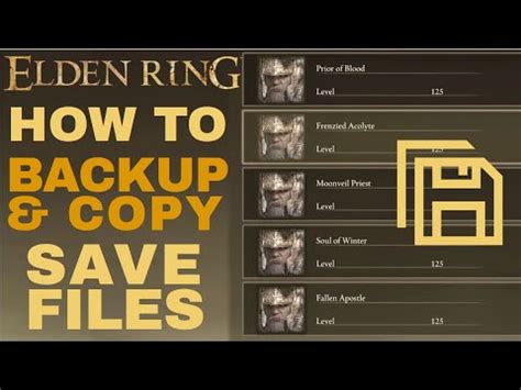 Elden Ring save file location & how to back up or copy saves.